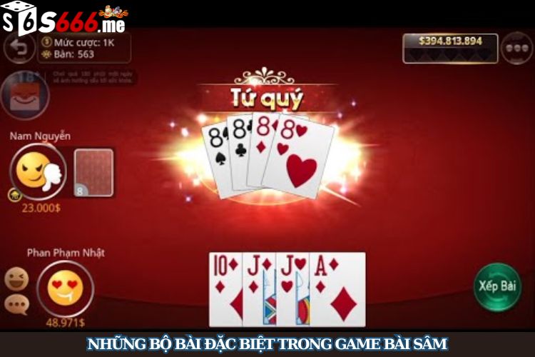 Những bộ bài đặc biệt trong game bài sâm